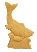 圆雕砂岩雕塑建材加盟图片:Y0092D戏水鱼