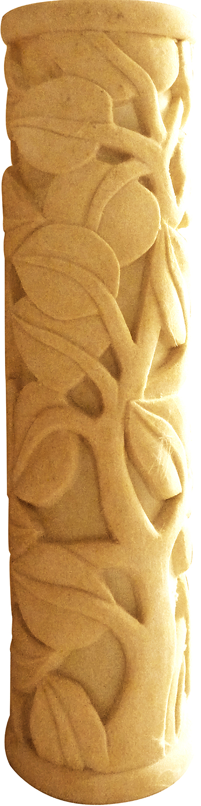 柱子砂岩雕塑建材加盟图片:Z0027A透光花叶柱