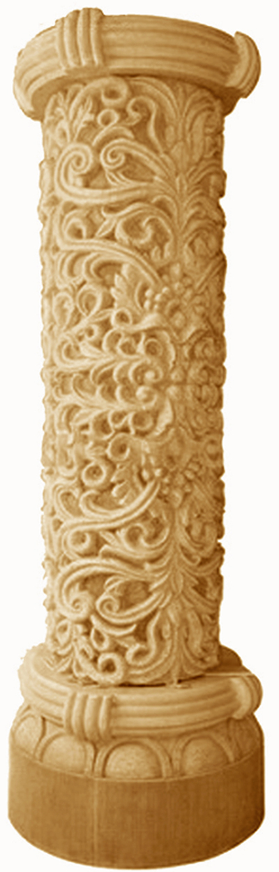 柱子砂岩雕塑建材加盟图片:Z0030透光装饰柱