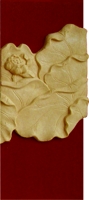 浮雕砂岩雕塑建材加盟图片:B0015D荷叶小壁饰