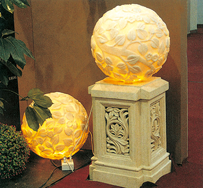 灯饰砂岩雕塑建材加盟图片:D0006树球灯